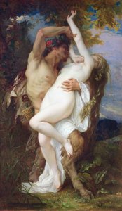 اختطاف حورية بواسطة Faun ، 1860